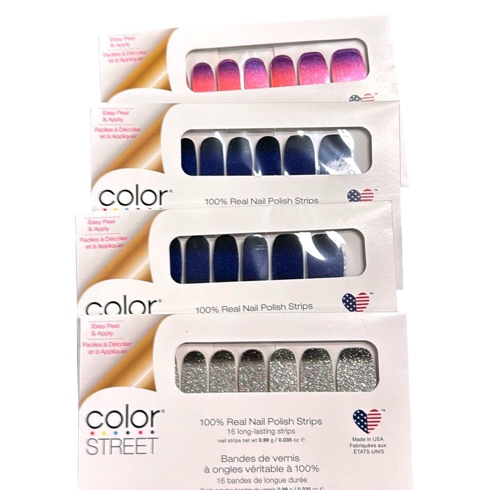 4 Sets‎ of Color Street Ombré Nail Polish Strips